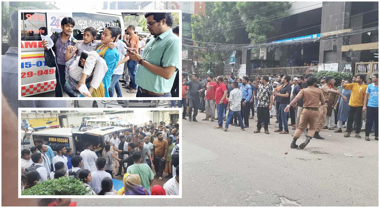 উত্তরায় স্কুল ভবনে বিমান বি ধ্ব স্ত, মঙ্গলবার রাষ্ট্রীয় শোক ঘোষণা