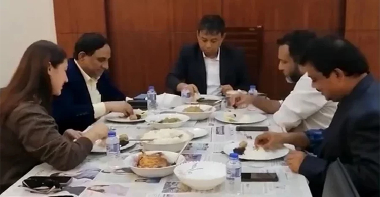 ডিবি হারুনের সঙ্গে ভাত খেলেন তাপস-অপু