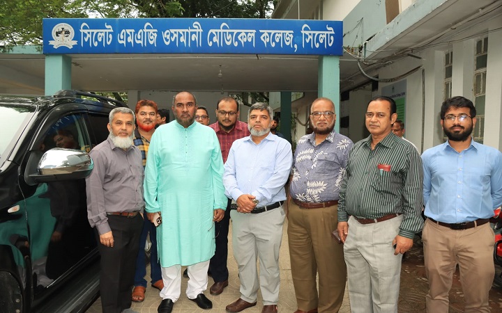 ওসমানী মেডিকেল কলেজের  উন্নয়নে সহযোগিতার আশ্বাস সিসিক প্রশাসকের