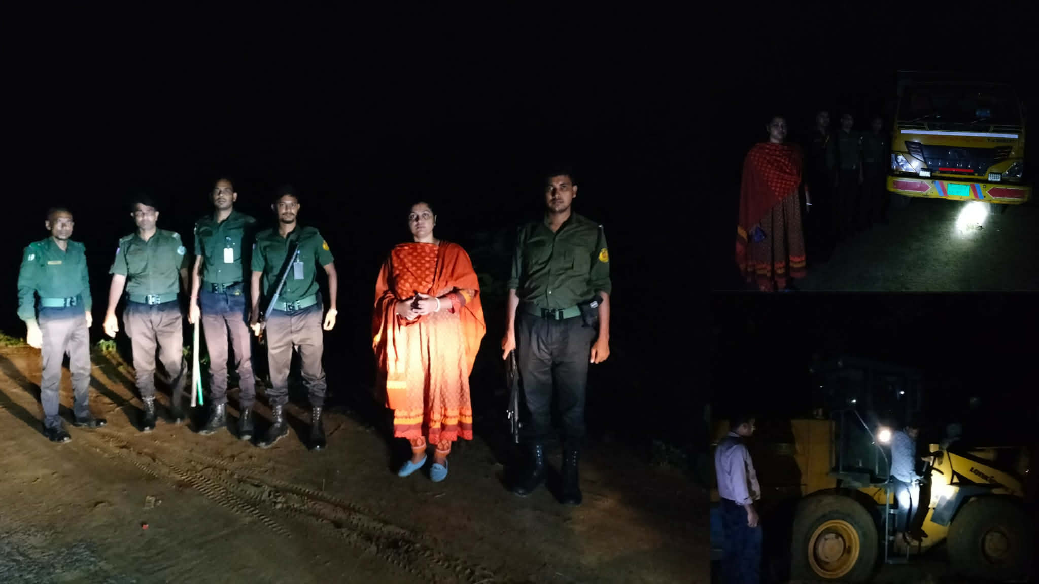 জৈন্তাপুরে  অ*বৈধ বালু উত্তোলন: ফেলুডার ও বালুবাহী ট্রাক জব্দ
