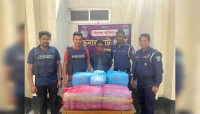 চুনারুঘাট সীমান্তে ২০ কেজি গাঁজাসহ গ্রেপ্তার ১