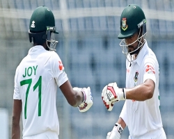 শান্তর ফিফটি, সেঞ্চুরি জুটি নিয়ে লাঞ্চে বাংলাদেশ
