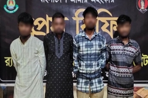 মাধবপুরে ৫৫ কেজি গাঁ'জাসহ আ'টক ৪