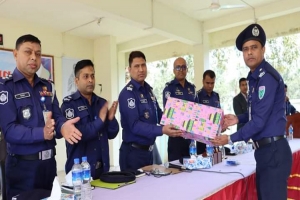 হবিগঞ্জ জেলার শ্রেষ্ঠ পুলিশ পরিদর্শক নির্বাচিত লাখাই থানার ওসি তদন্ত
