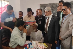 মাধবপুরে বিনামূল্যে চক্ষু চিকিৎসা পেলেন ৪ হাজার মানুষ