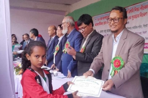 লাখাই প্রেসক্লাব সভাপতির মেয়ে শীতকালীন প্রতিযোগিতায়  প্রথম স্থান অর্জন