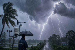 সিলেটসহ ১২ জেলায় ঝ'ড়-বৃষ্টির শ'ঙ্কা