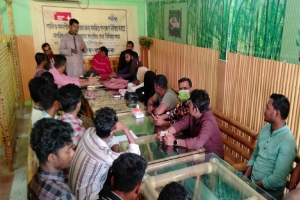 চুনারুঘাটে নাগরিক প্ল্যাটফর্মের সাথে যুব ফোরামের তথ্য বিনিময় সভা