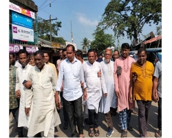 লাখাইয়ে আওয়ামী লীগের শান্তি মিছিল ও পথসভা