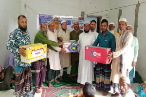 গোয়াইনঘাটে মুস্তাফিজুর রহমান কাওছার'র অর্থায়নে মসজিদে আই পি এস বিতরণ