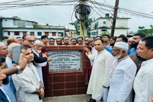 জগন্নাথপুরে আর্চ সেতুসহ বিভিন্ন প্রকল্পের উদ্বোধন ও পরিদর্শন করলেন এমপি কয়ছর আহমেদ