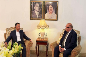 রা জ নৈ তি ক কার্যালয়ে তারেক রহমান–পাকিস্তান হাইকমিশনারের সৌজন্য সাক্ষাৎ