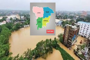 টানা বৃষ্টিতে সিলেট বিভাগ জুড়ে বন্যার পদধ্বনি