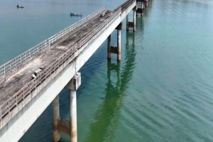 তাহিরপুরে কাজ শেষ হওয়ার ভা'ঙল সেতুর ৫টি গার্ডার