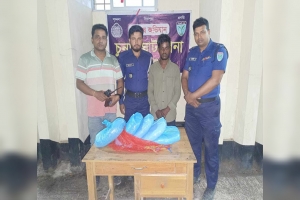 চুনারুঘাটে পেঁয়াজের বস্তায় থেকে ৫ কেজি গাঁজা উদ্ধার, যুবক গ্রেপ্তার  