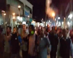 চুনারুঘাটে হরতালের সমর্থনে বিএনপির মশাল মিছিল 